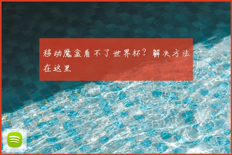 移动魔盒看不了世界杯?解决方法在这里